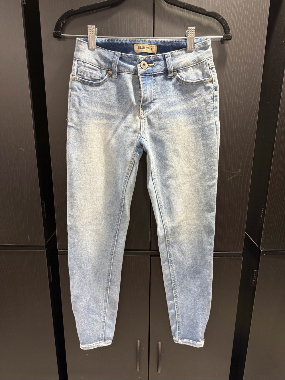 Blue Spice Light Blue Cropped Skinny Jeans